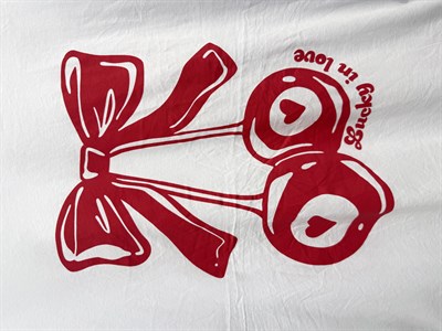 Kiraz Baskılı Kısa Kol T-shirt