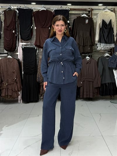 Lacivert Gömlek Pantolon Takım 