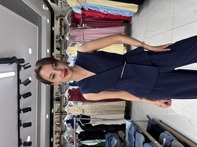 Lacivert Tulum Elbise