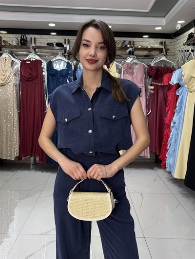 Lacivert Yelek Pantolon Takım