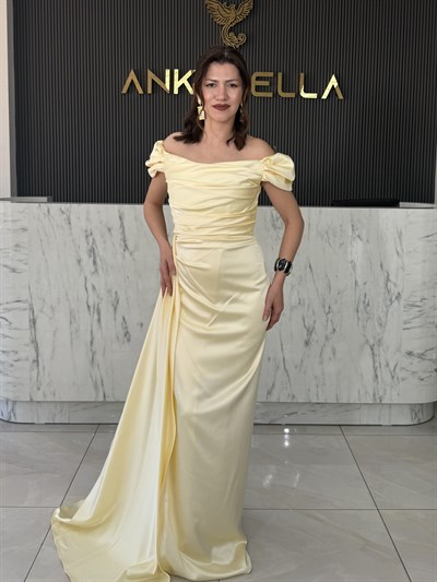 Madonna Yaka Sarı Abiye