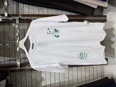 Panda Baskılı Kısa Kol T-shirt
