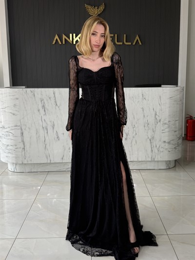 Siyah Gotik Abiye