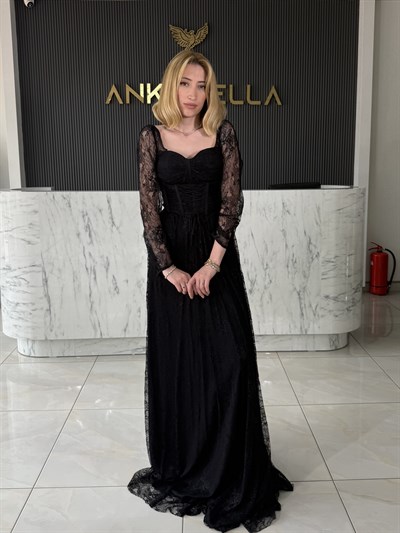 Siyah Gotik Abiye