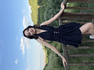 Siyah Keten elbise