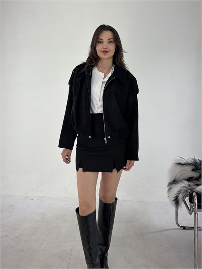 Siyah Modal Bomber Mont