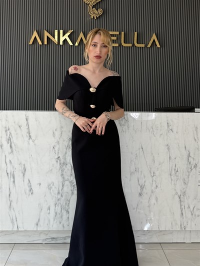 Siyah Siena Abiye