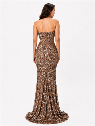 Starlight Gold Pul Payet Abiye