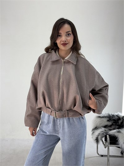 Vizon Bomber Kaşe Ceket