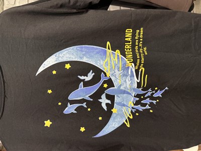 Wonderland Baskılı Kısa Kol T-shirt