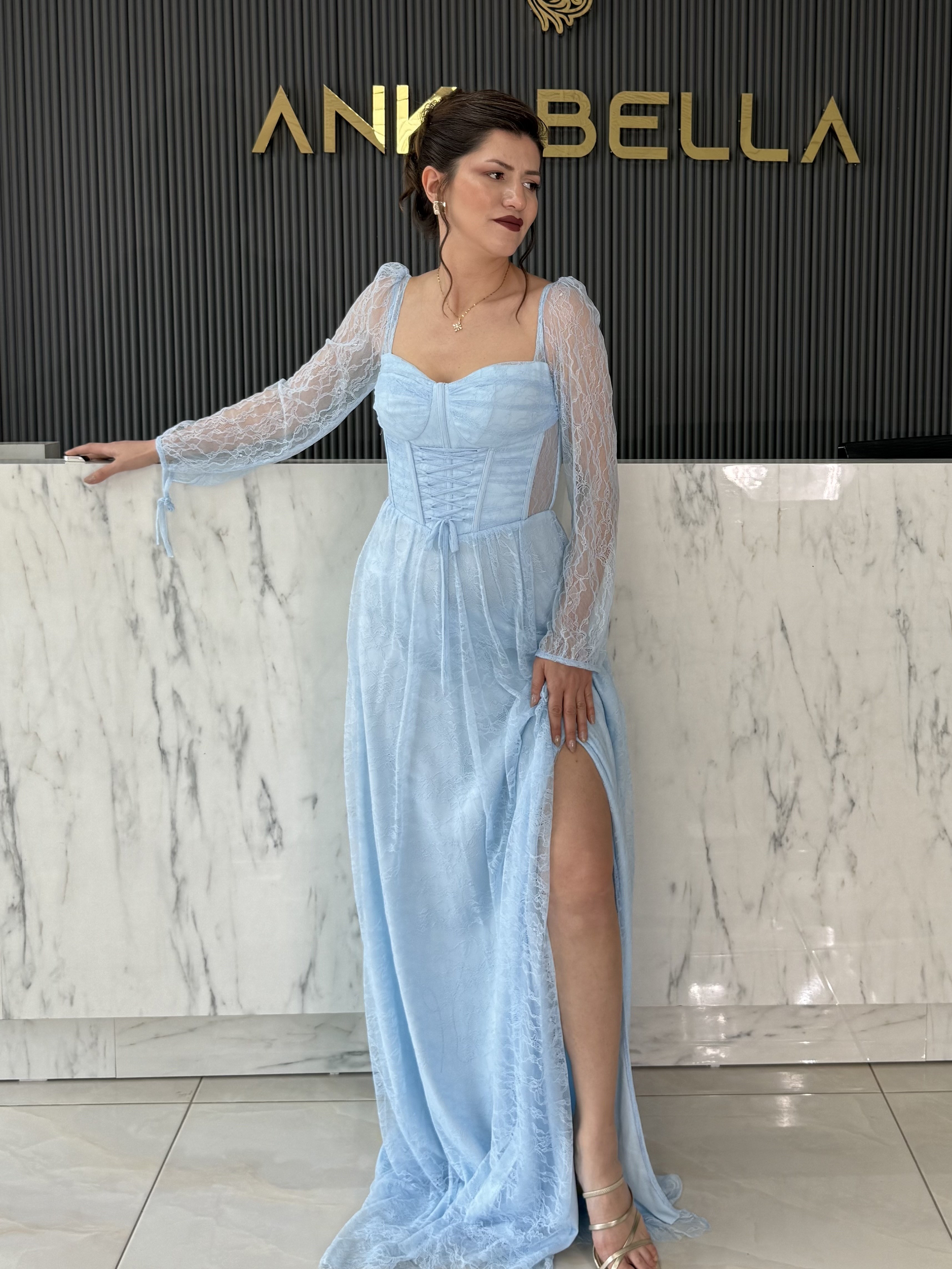 Bebe Mavisi Gotik Abiye · 2