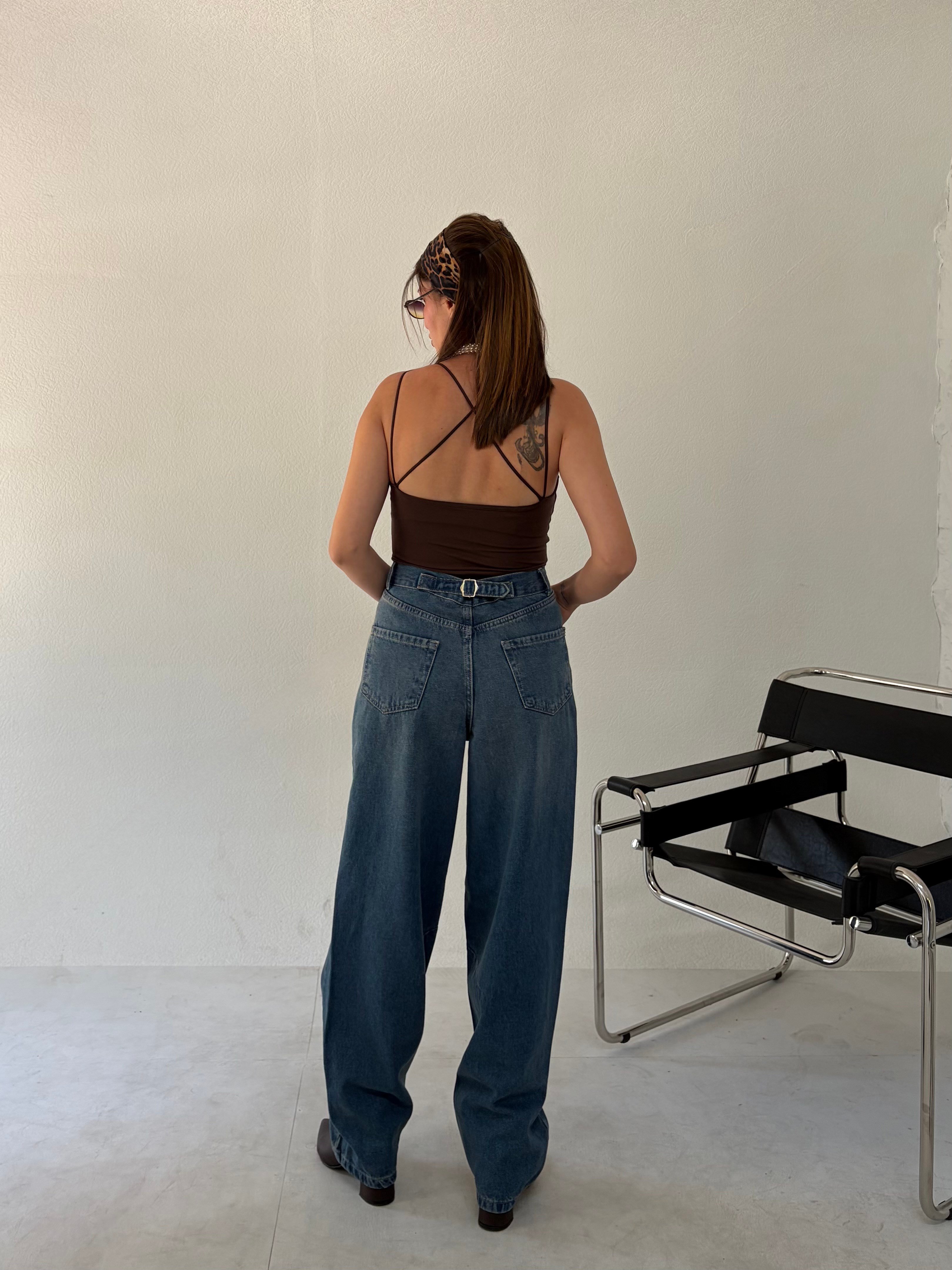 Koyu Mavi Baggy Jean · 6