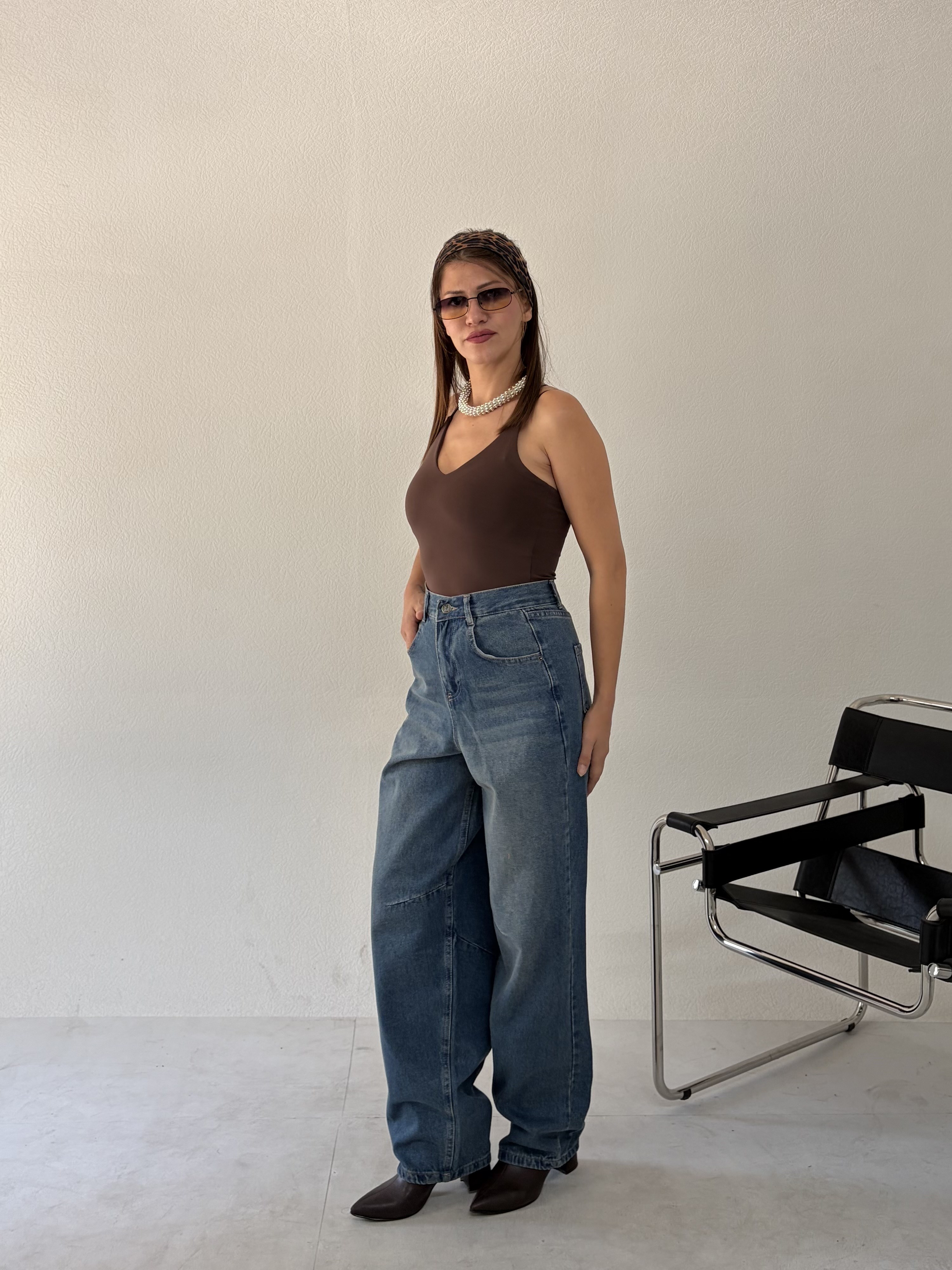 Koyu Mavi Baggy Jean · 3