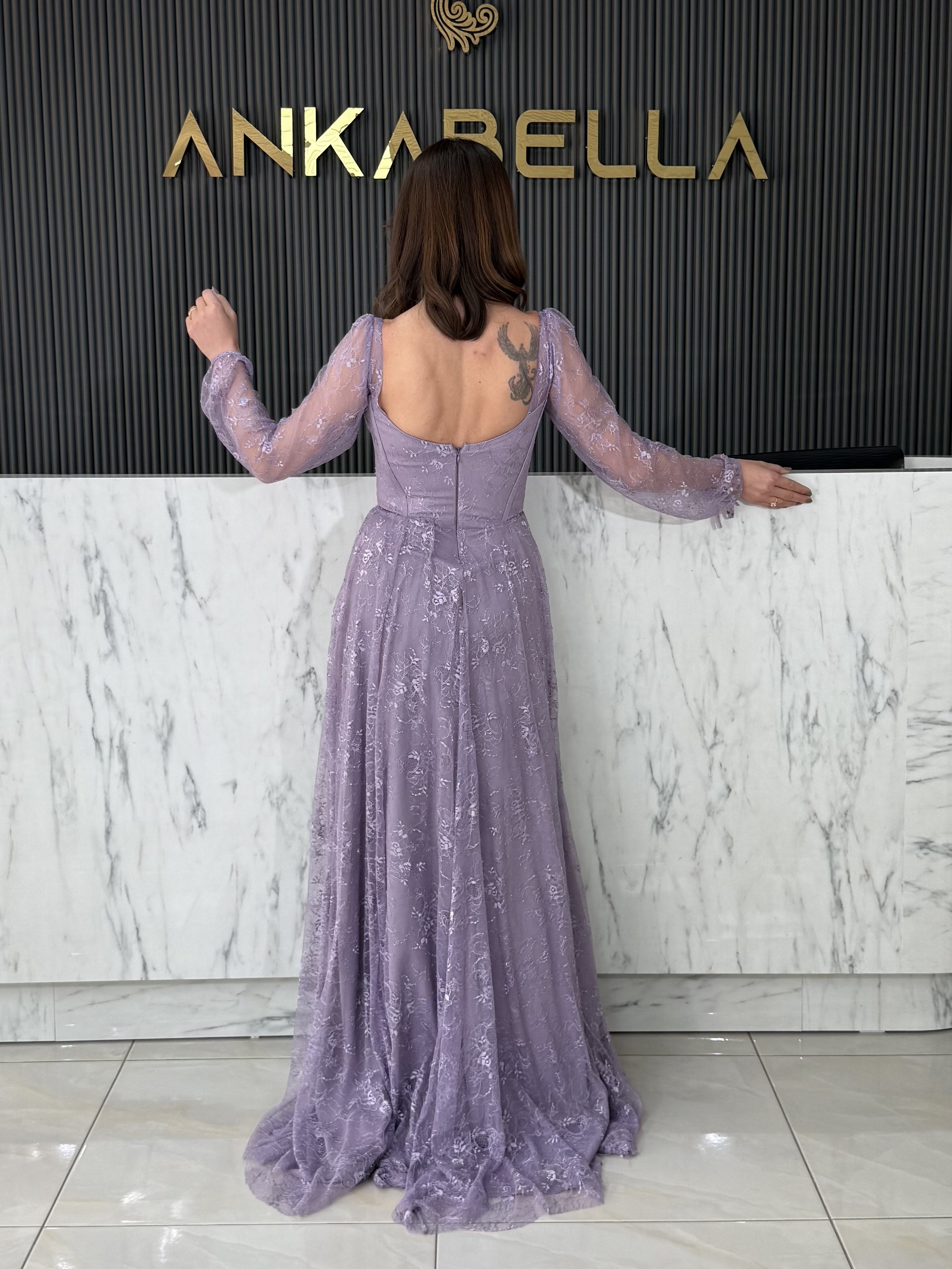 Lila Gotik Abiye · 5