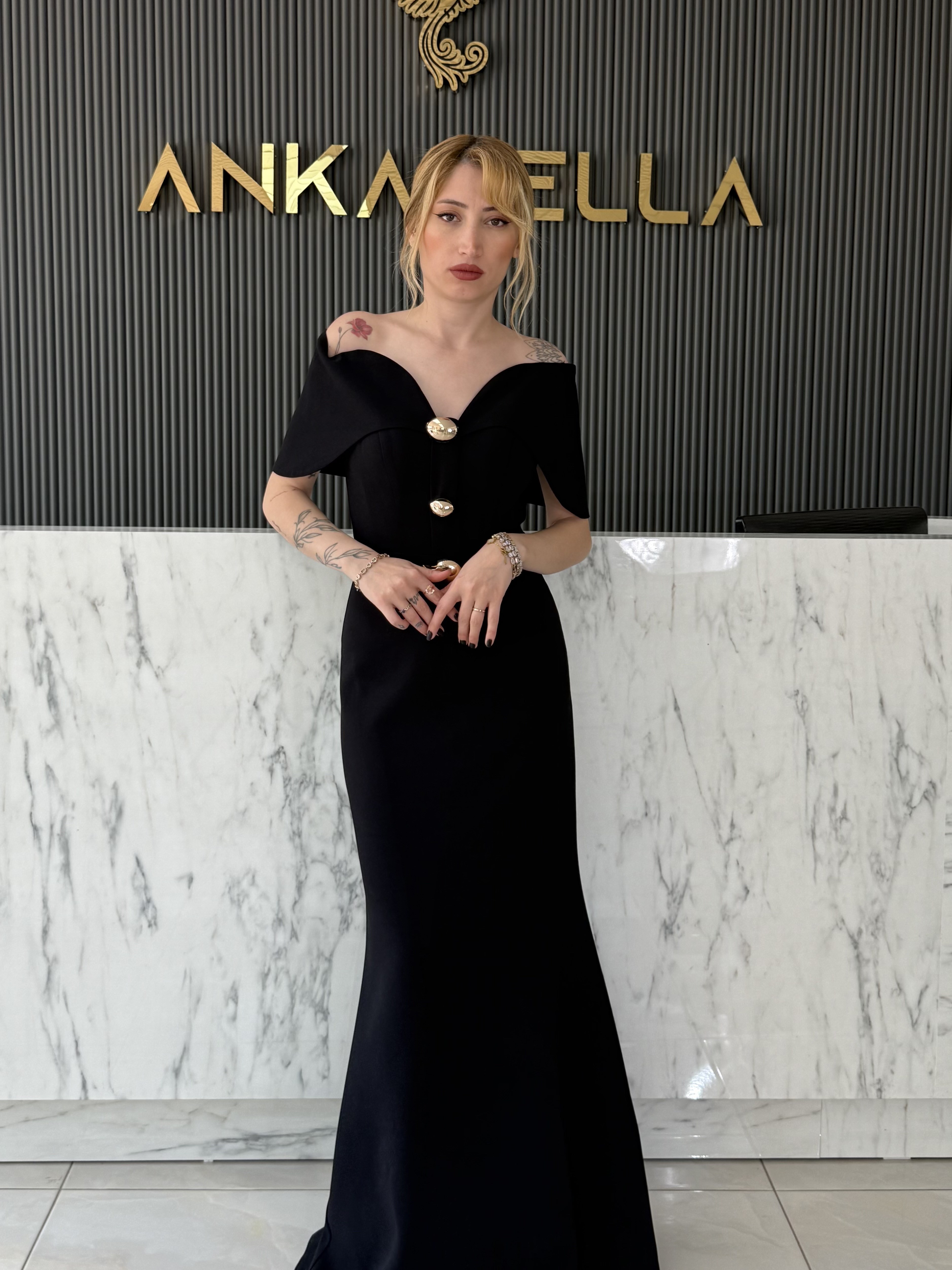 Siyah Siena Abiye