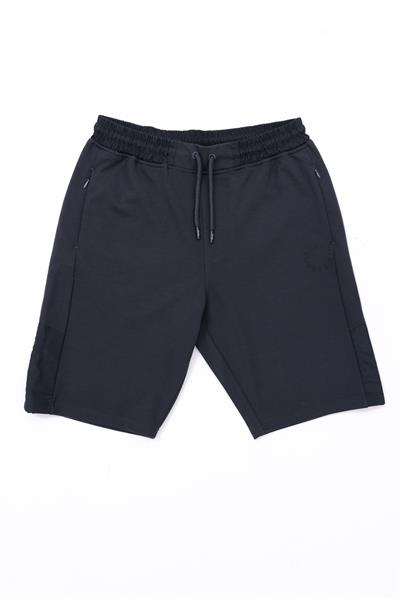 Çelik İnterlok Kumaşlı Premium Garnili Slim Fit Erkek Antrasit Şort