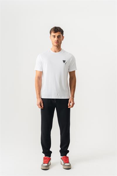 Mens Regular Fit Crew Neck White Basic T-Shirt