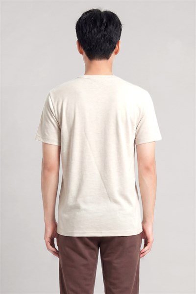 Eva Nakış Detaylı Hakim Yaka Regular Fit Erkek T-Shirt