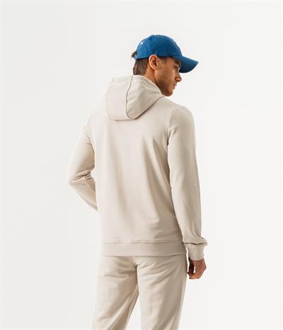 Mens Stone Print Regular Fit Hooded Hoodie with Embossed Logo