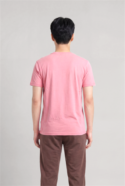 Jaguar Baskı Detaylı Bisiklet Yaka Regular Fit Erkek Pembe T-Shirt