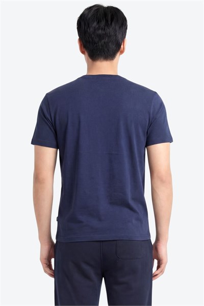 Jaguar Baskı Detaylı Bisiklet Yaka Regular Fit Erkek Lacivert T-Shirt