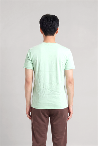 Jaguar Baskı Detaylı Bisiklet Yaka Regular Fit Erkek Su Yeşili T-Shirt