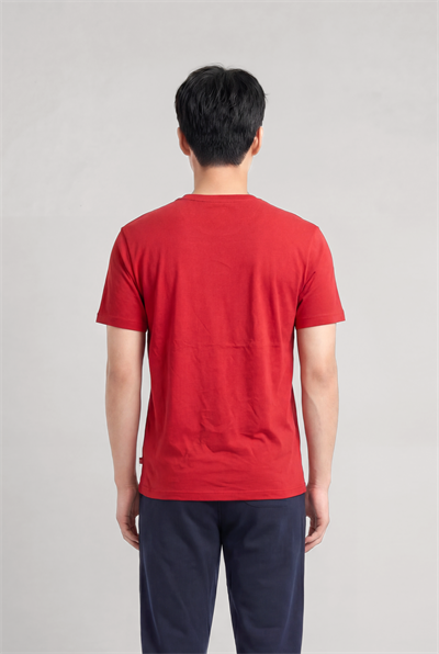 Jaguar Baskı Detaylı Bisiklet Yaka Regular Fit Erkek Kırmızı T-Shirt