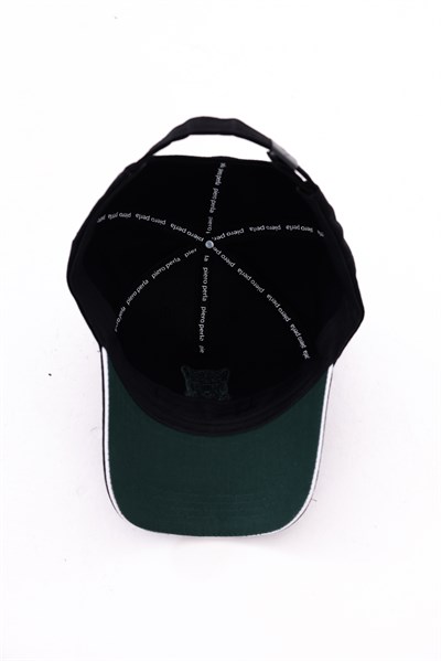 Jaguar Contour Embroidery Detail Mens Black Cap