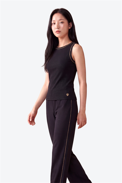 Kadın Bisiklet Yaka Metal Logo Detaylı Ekstra Slim Fit Atlet