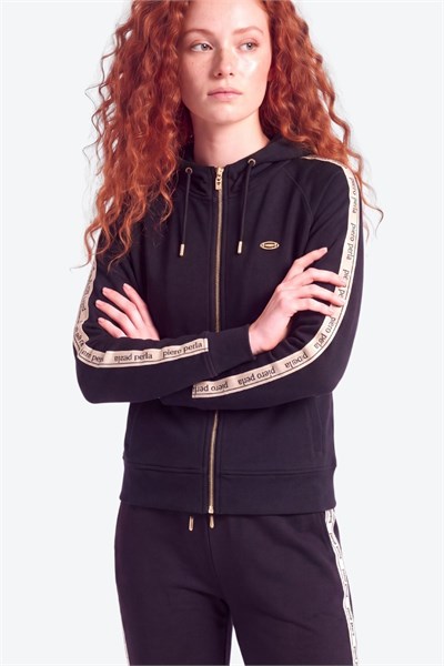 Kadın Kapüşonlu Fermuar Detaylı Regular Fit Hırka