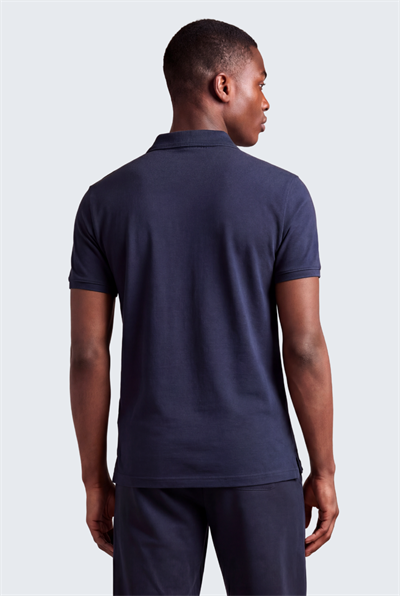 Kontür Jaguar Nakış Detaylı Slim Fit Erkek Polo Yaka Lacivert T-Shirt
