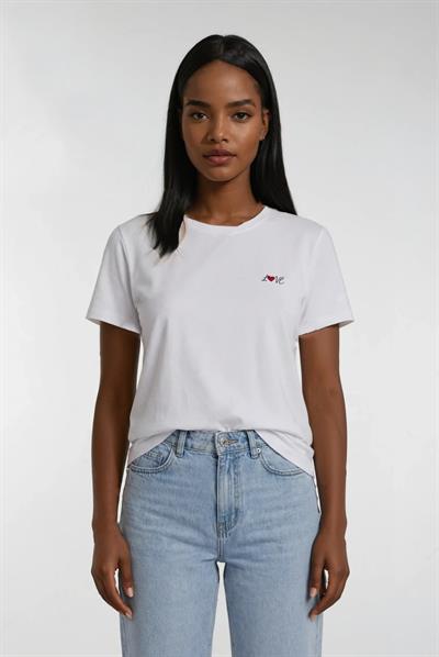 Love Detailed Slim Fit Mens & Womens Crew Neck T-Shirt Set