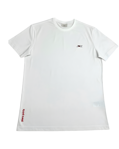 Love Detailed Slim Fit Mens & Womens Crew Neck T-Shirt Set