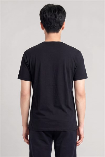 Nakış Detaylı Regular Fit Erkek Bisiklet Yaka T-Shirt
