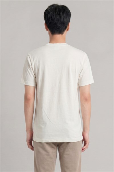 Nakış Detaylı Regular Fit Erkek Bisiklet Yaka T-Shirt