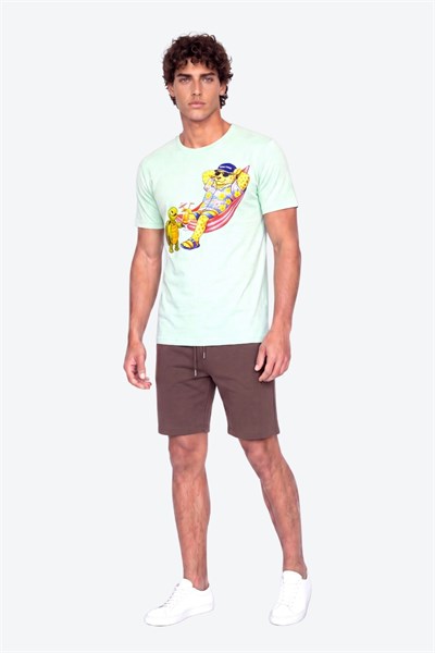 Perla Sport Detaylı Regular Fit Erkek Şort Bermuda