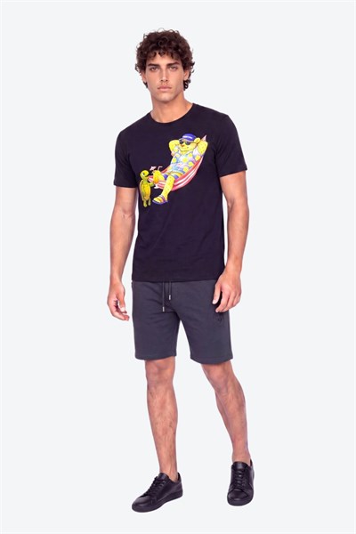 Perla Sport Detaylı Regular Fit Erkek Şort Bermuda