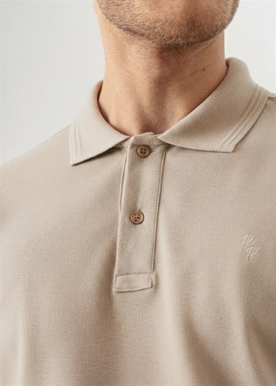 Mens Slim Fit Long-Sleeve Polo Shirt