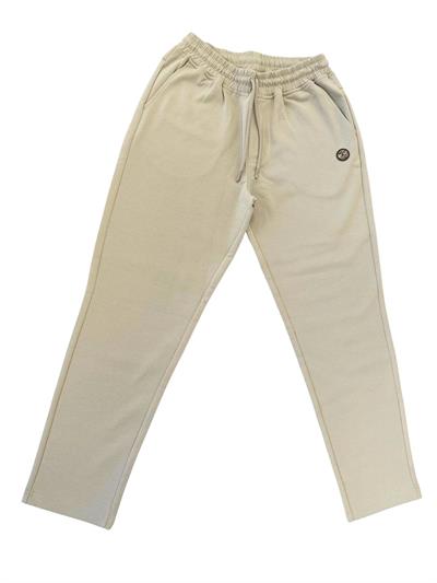 Premium Double-Face Interlock Slim Fit Stone Stone Sweatpants