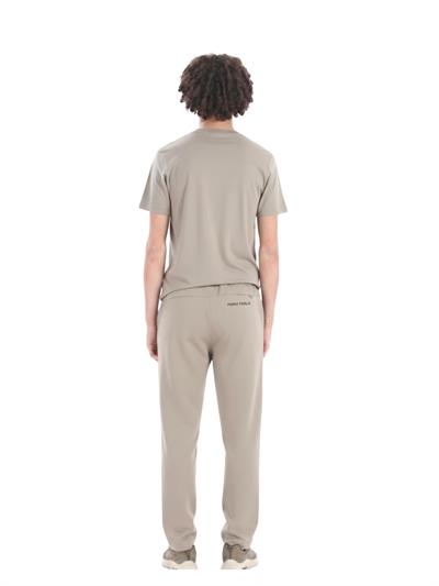 Premium Double-Face Interlock Slim Fit Stone Stone Sweatpants