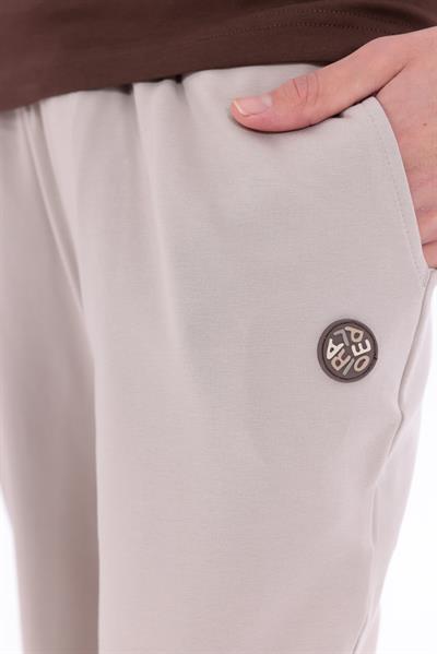 Regular Fit Mens Stone Sweatpants with Special Print & Embroidery Details