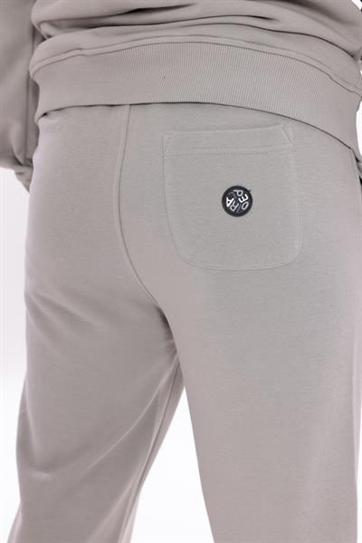 Slim Fit Mens Premium Light Grey Sweatpants with EVA Embroidery Details