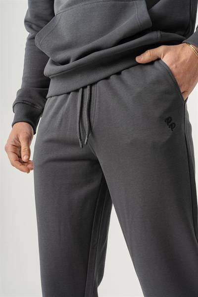 Slim Fit EVA Premium Mens Anthracite Sweatpants with Embroidery Detail