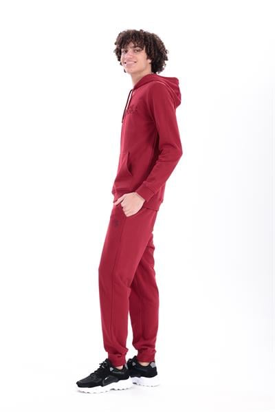 Slim Fit Mens Premium Red Sweatpants with EVA Embroidery Details