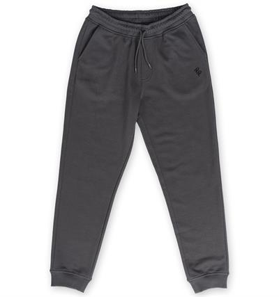 Slim Fit EVA Premium Mens Anthracite Sweatpants with Embroidery Detail