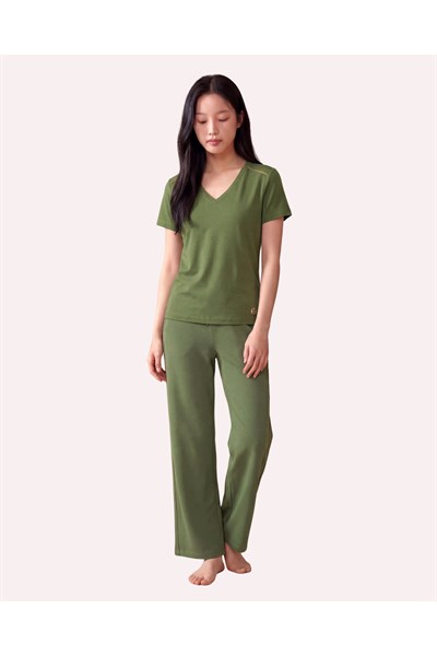 Zincir Şerit Detaylı Loose Fit Kadın Eşofman Altı