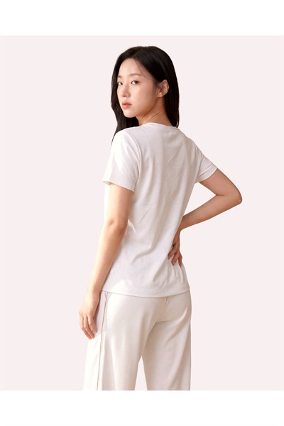Zincir Şerit Detaylı Loose Fit Kadın Eşofman Altı