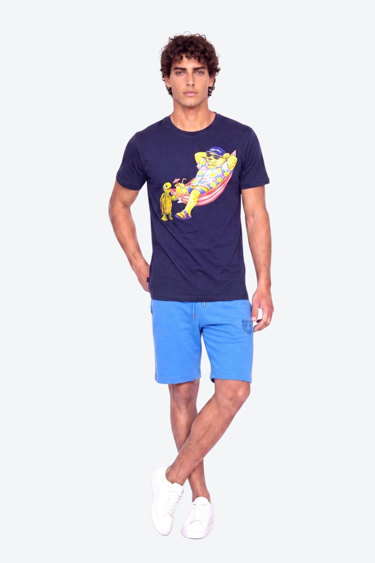 Perla Sport Detaylı Regular Fit Erkek Şort Bermuda