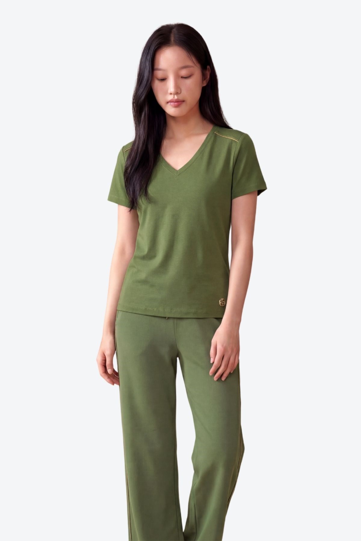 Zincir Şerit Detaylı Loose Fit Kadın Eşofman Altı