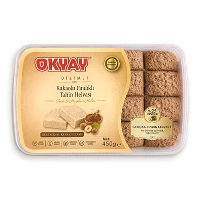 Dilimli Kakaolu Fındıklı Tahin Helvası